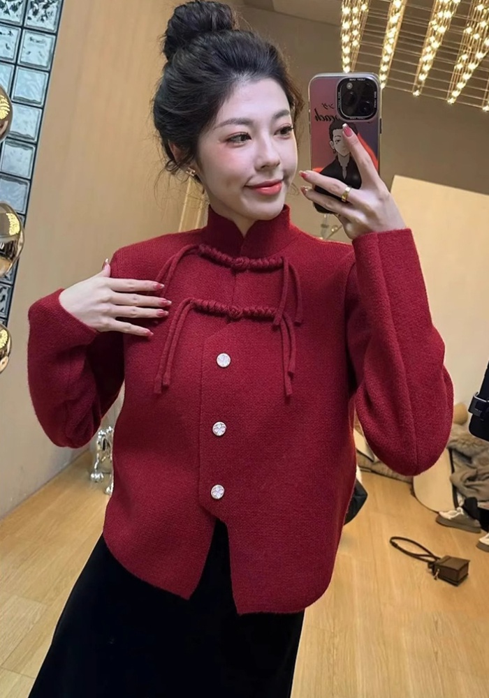 Tassels spring sweater Korean style Western style cardigan