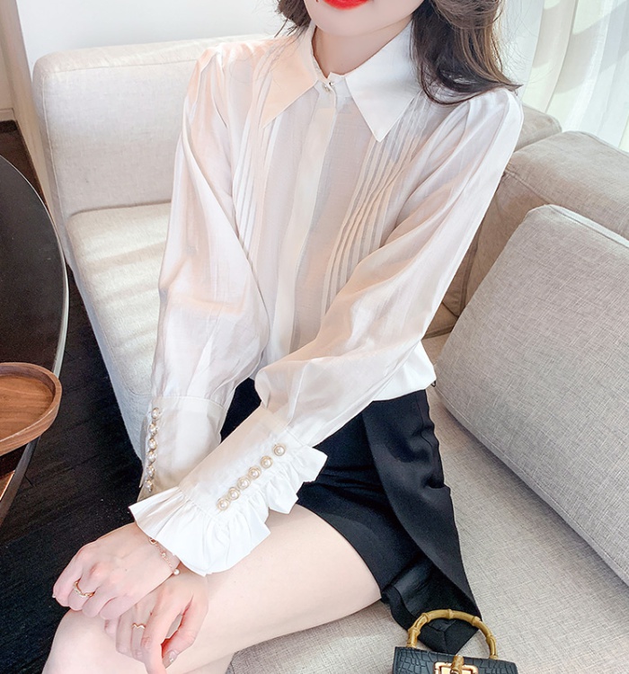 France style spring and autumn shirt unique tops for women