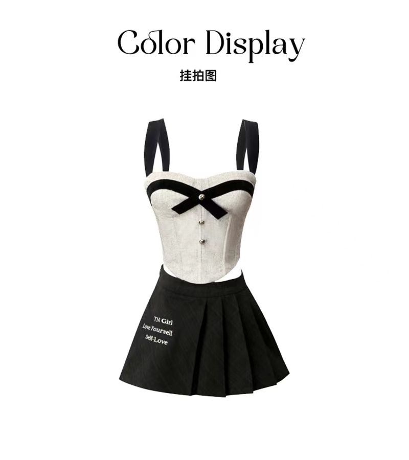 Wrapped chest college chanelstyle halter tops for women