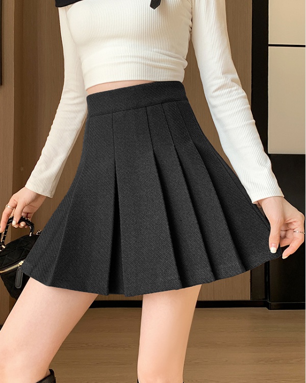 Anti emptied high waist skirt A-line short skirt for women