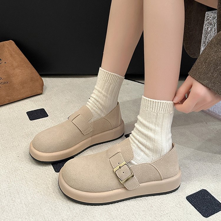 Hasp college style flattie Casual shoes for women