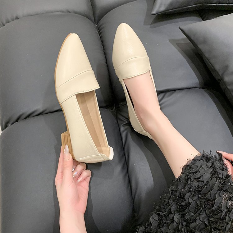 British style flattie peas shoes for women