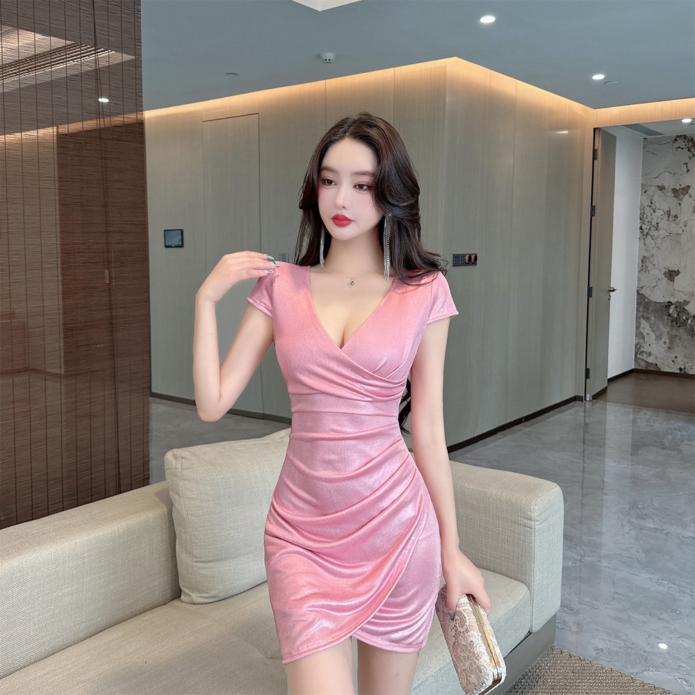 Package hip clavicle dress for women