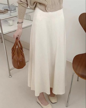 Temperament high waist long dress France style skirt