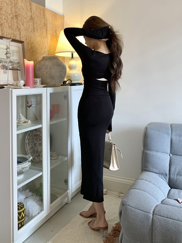 Spring and summer package hip slim dress for women