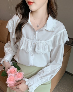 Temperament spring shirt long sleeve France style tops