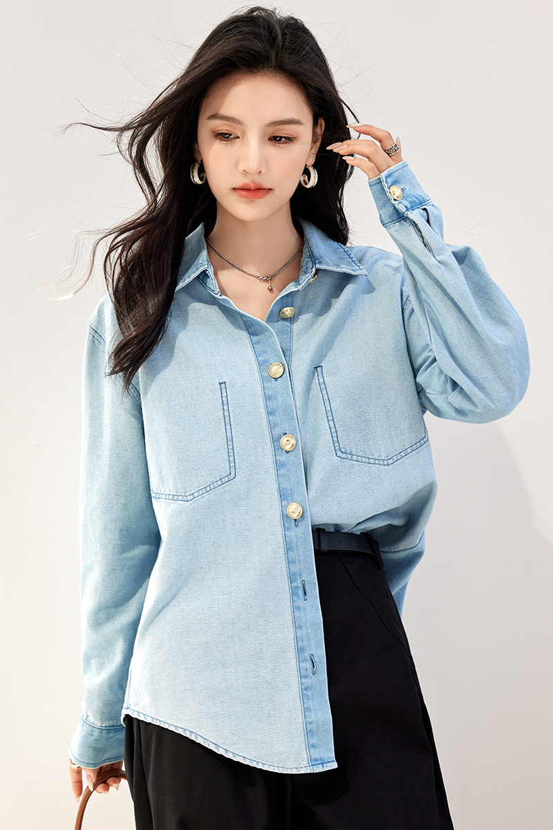 Small fellow spring shirt Casual Korean style tops for women