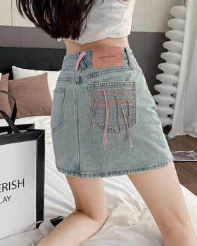Package hip high waist skirt denim short skirt