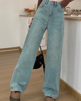 Loose multicolor jeans mopping long pants for women