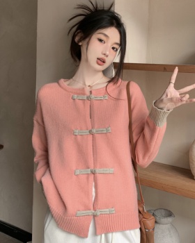 Retro Chinese style slim loose lazy sweater