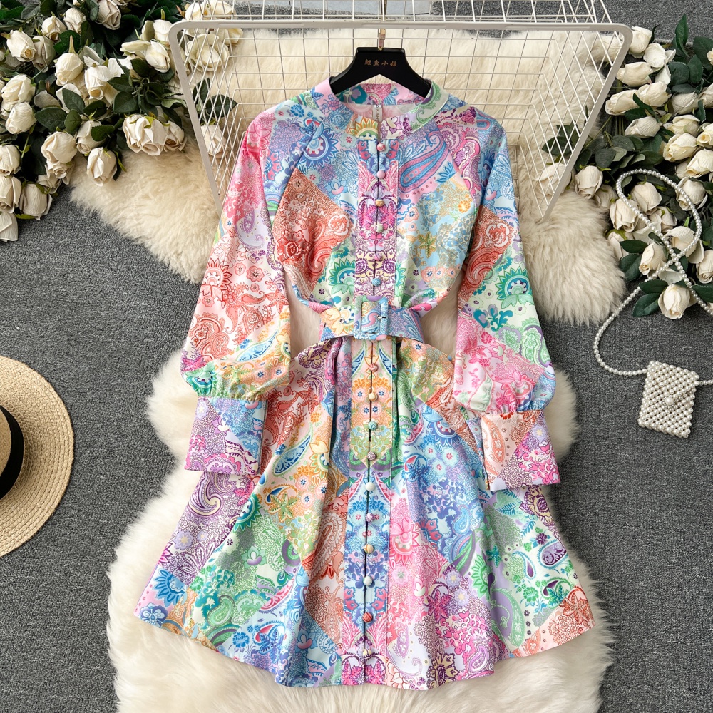 Court style small dress European style dress for women