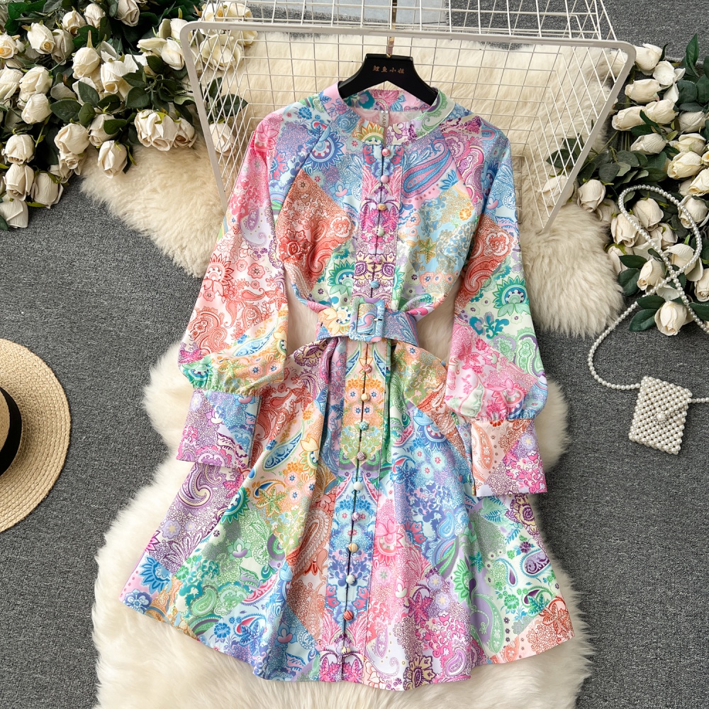 Court style small dress European style dress for women