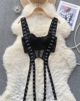 Spicegirl sling lace tops short European style corset