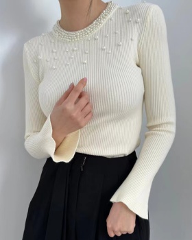 Niche Korean style beading spring sweater