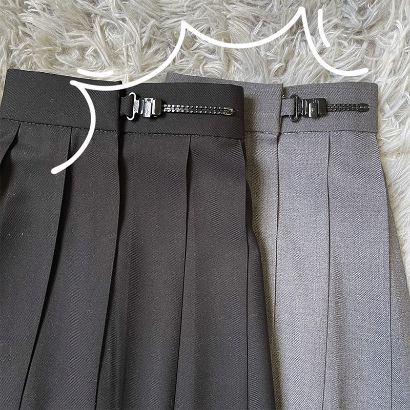 Japanese style spring and summer skirt pleated pure uniform