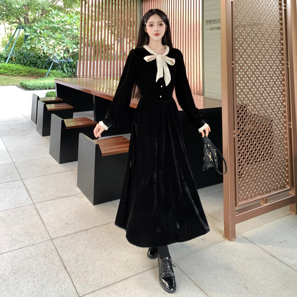 Streamer lady Korean style France style dress for women