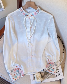 Embroidery shirt national style tops