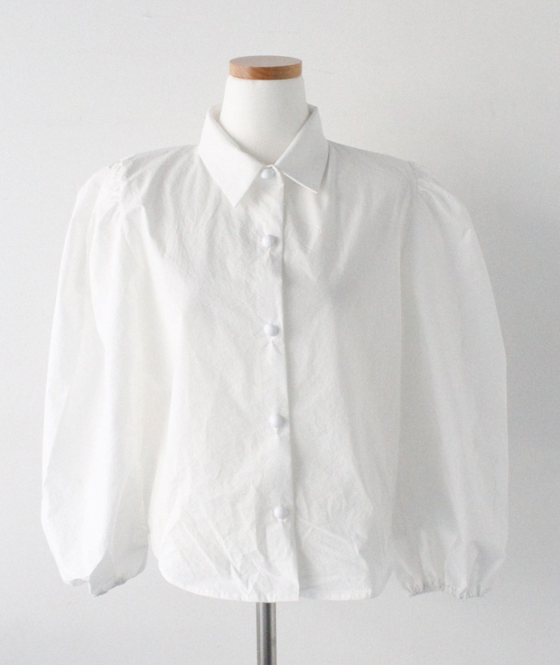 Korean style all-match puff sleeve shirt