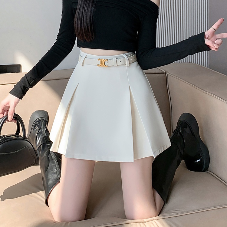 Slim A-line retro skirt spicegirl all-match short skirt