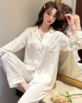 Spring Casual cardigan wears outside pajamas for women
