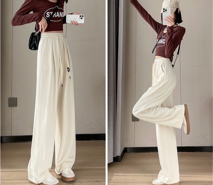 Spring and autumn wide leg pants for women