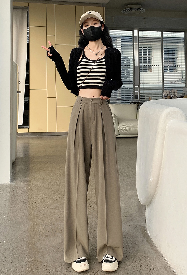 Loose casual pants mopping wide leg pants for women