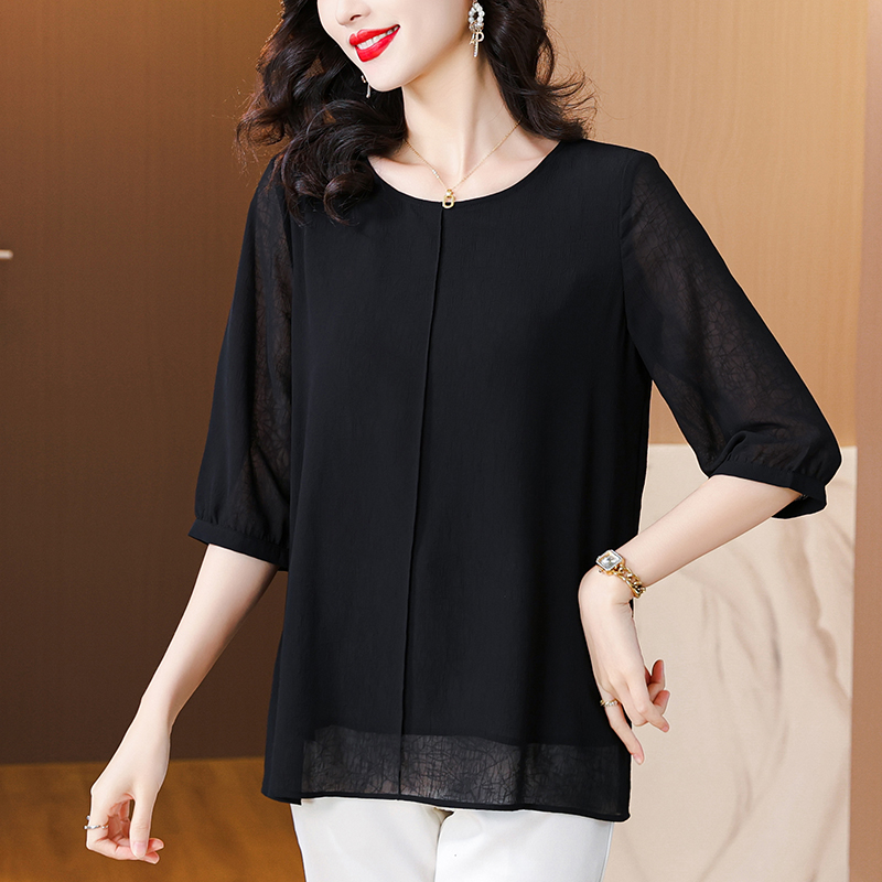 Short sleeve T-shirt Western style tops for women