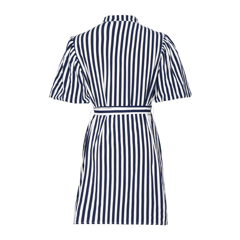 European style summer dress stripe fashion shirt