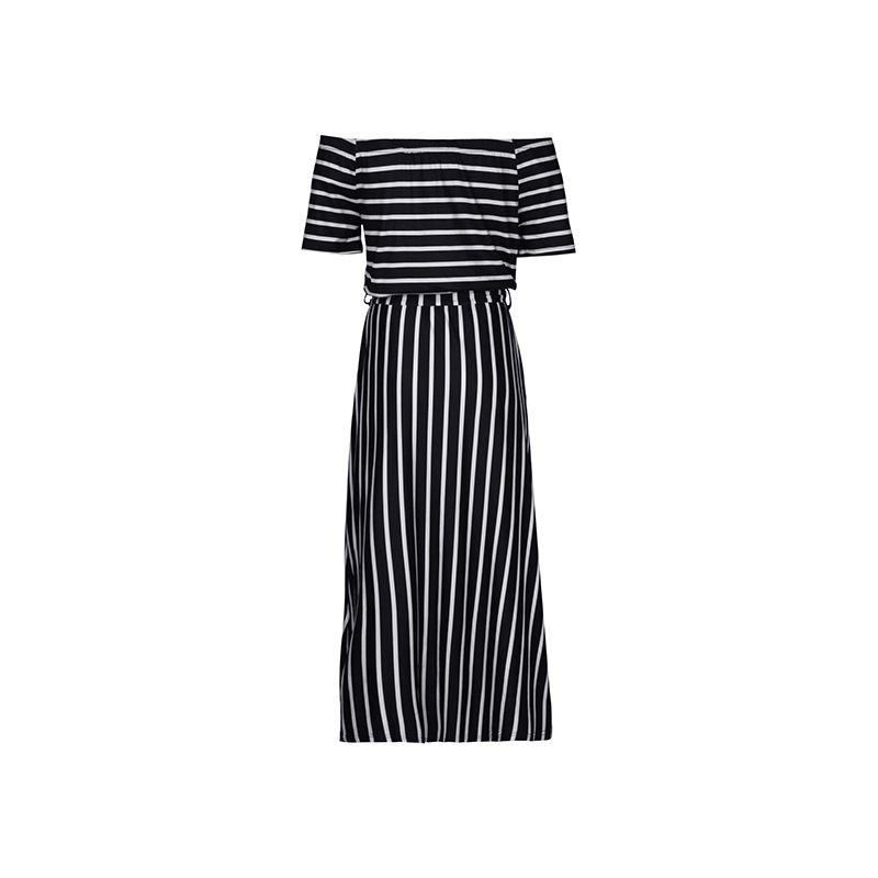 Stripe summer European style dress for women