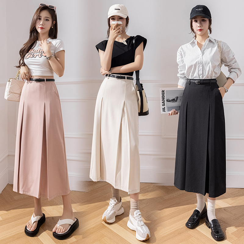 Straight Casual long dress retro skirt for women