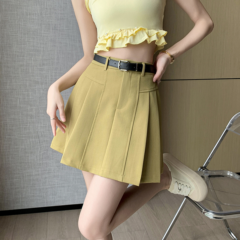 Pleated business suit summer short skirt for women