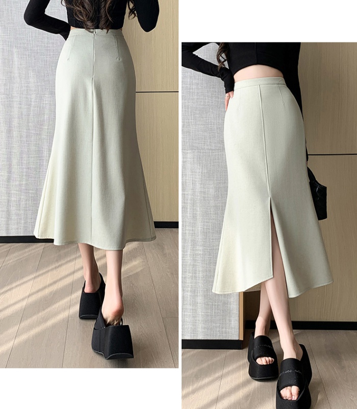 High waist spring and summer long dress long skirt for women