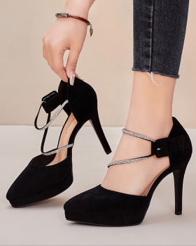 Sexy pointed high-heeled shoes bandage shoes for women