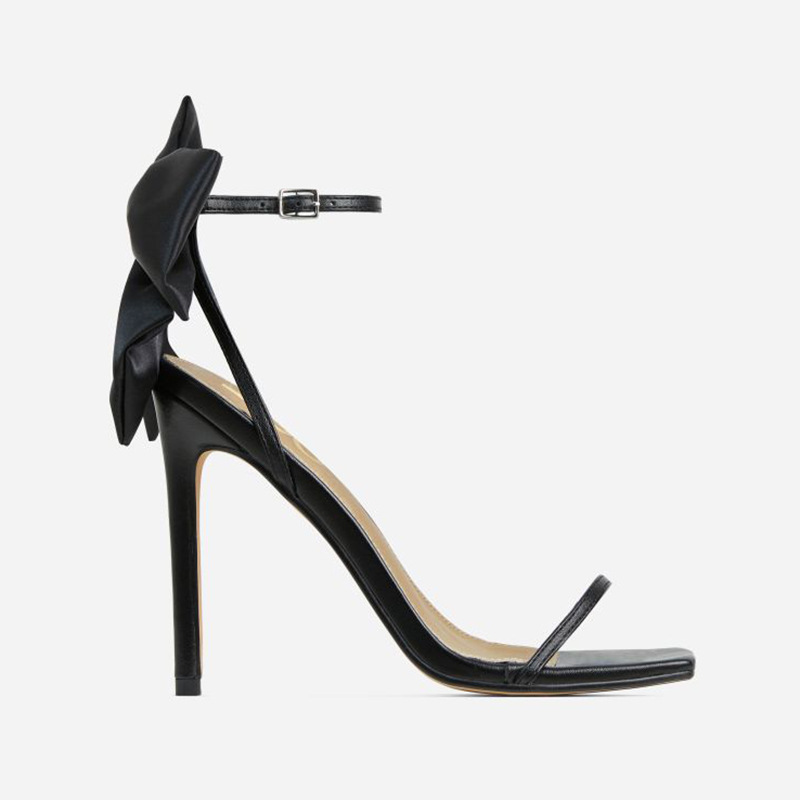 Bow high-heeled shoes personality sandals for women