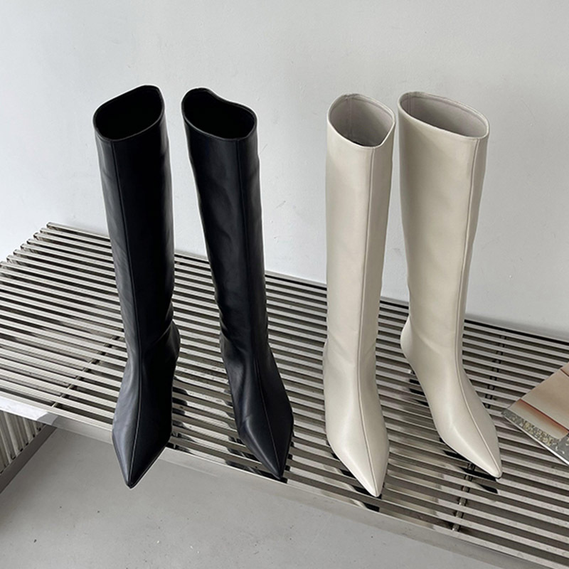 Pointed Korean style thigh boots autumn and winter boots