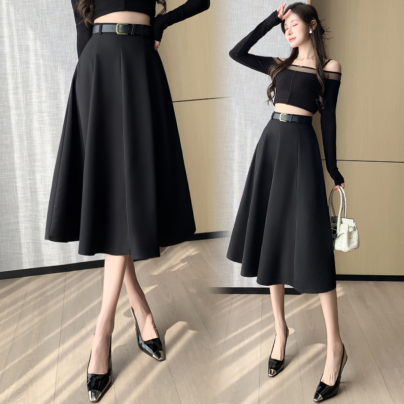 Big skirt business suit slim long dress for women