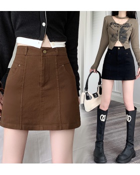 Spicegirl spring slim skirt package hip denim short skirt for women