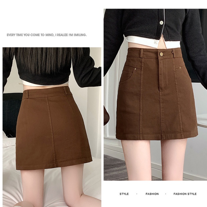 Spicegirl spring slim skirt package hip denim short skirt for women