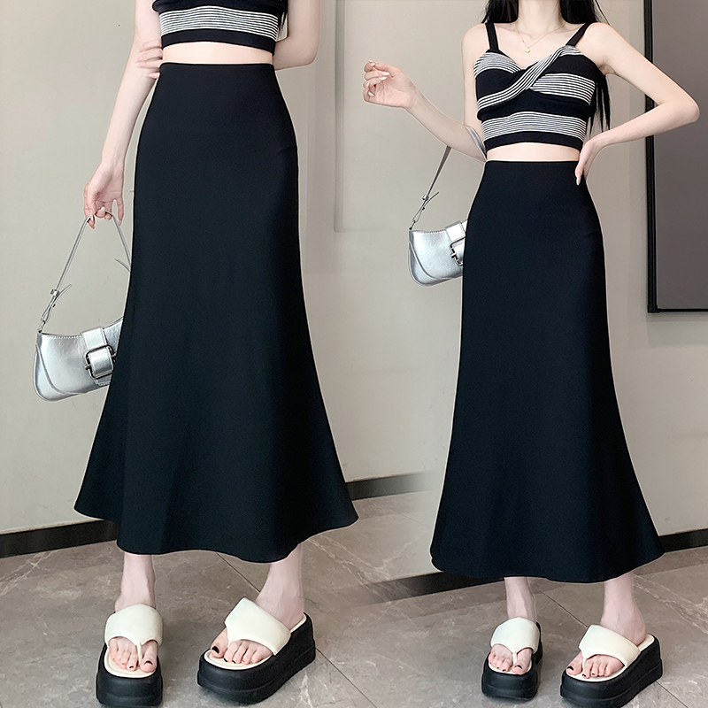 Package hip slim long skirt spring business suit for women