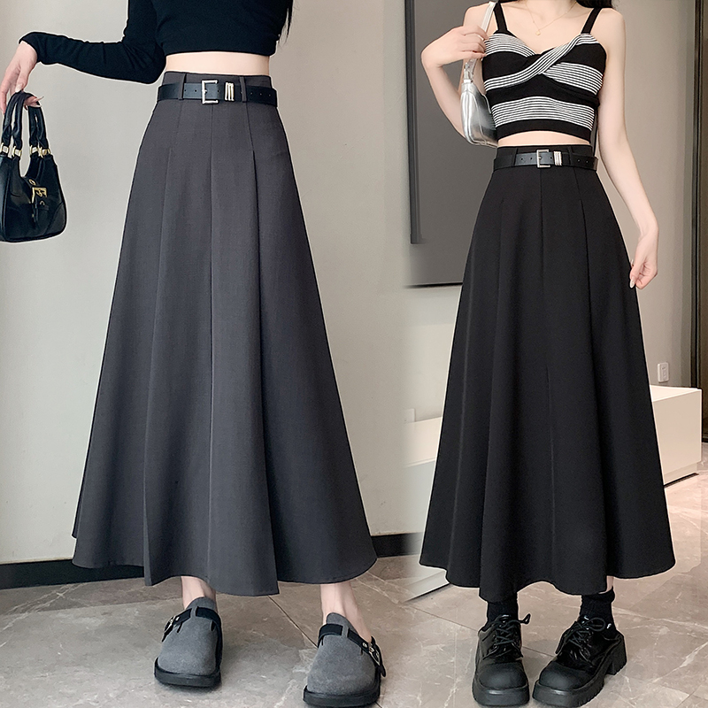 Slim high waist business suit college style skirt