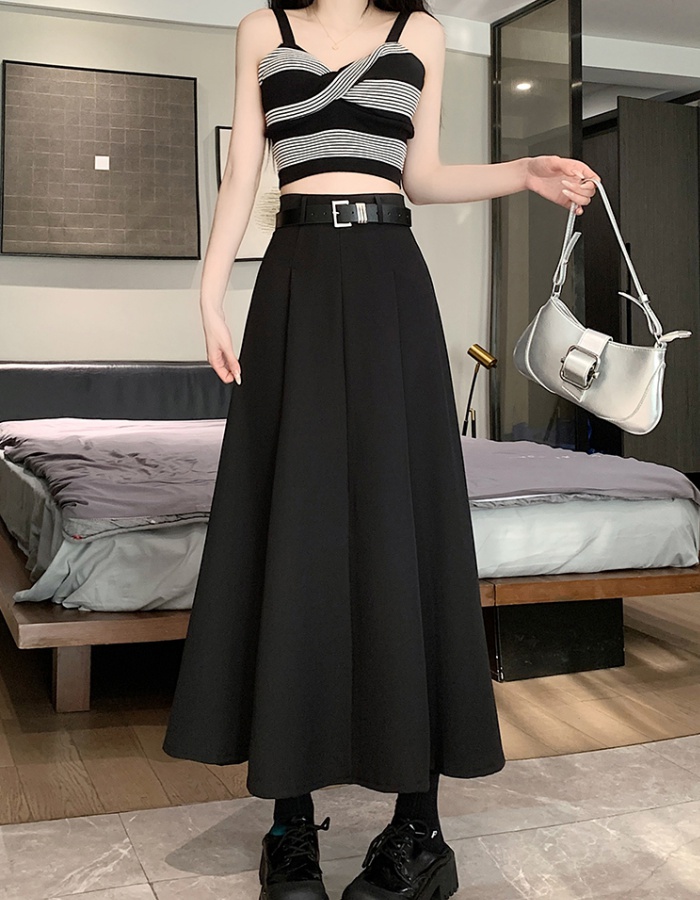 Slim high waist business suit college style skirt