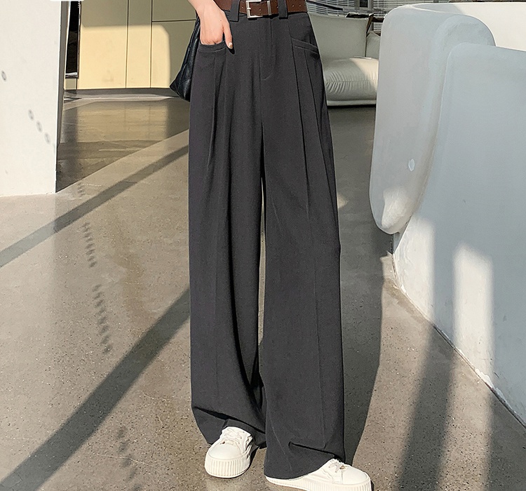 Straight mopping business suit loose wide leg pants for women