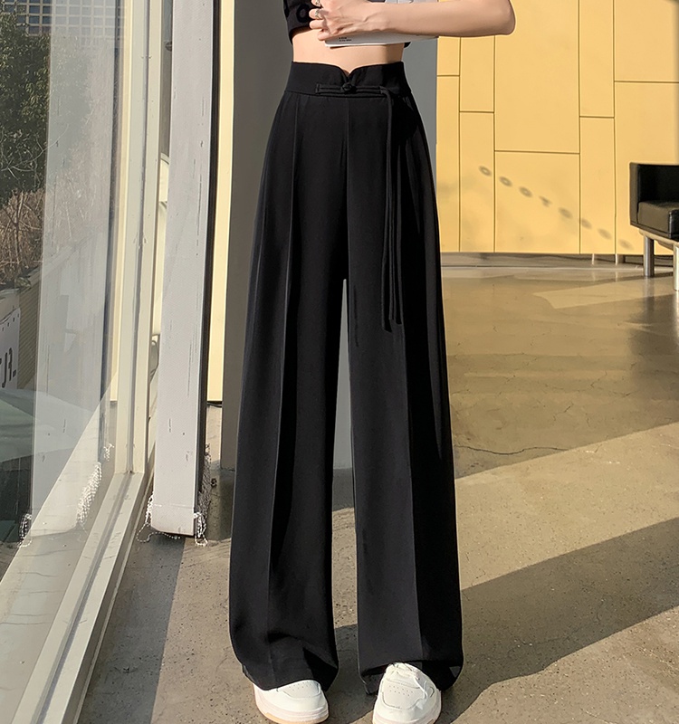Chinese style business suit slim casual pants for women