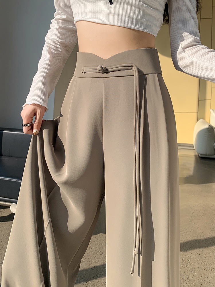 Chinese style business suit slim casual pants for women