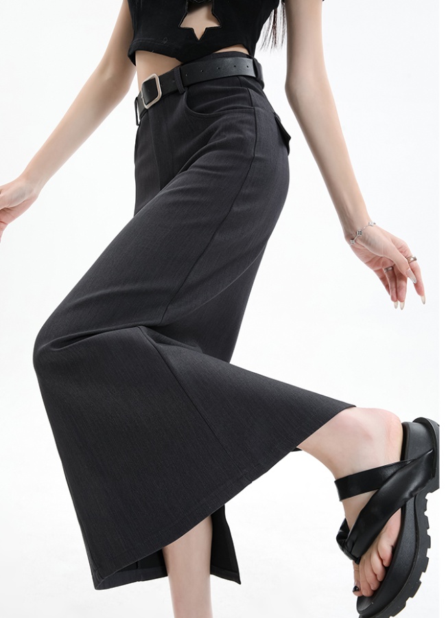High waist long dress A-line business suit for women