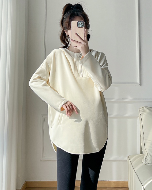 Hooded autumn spring pure pregnant woman all-match hoodie