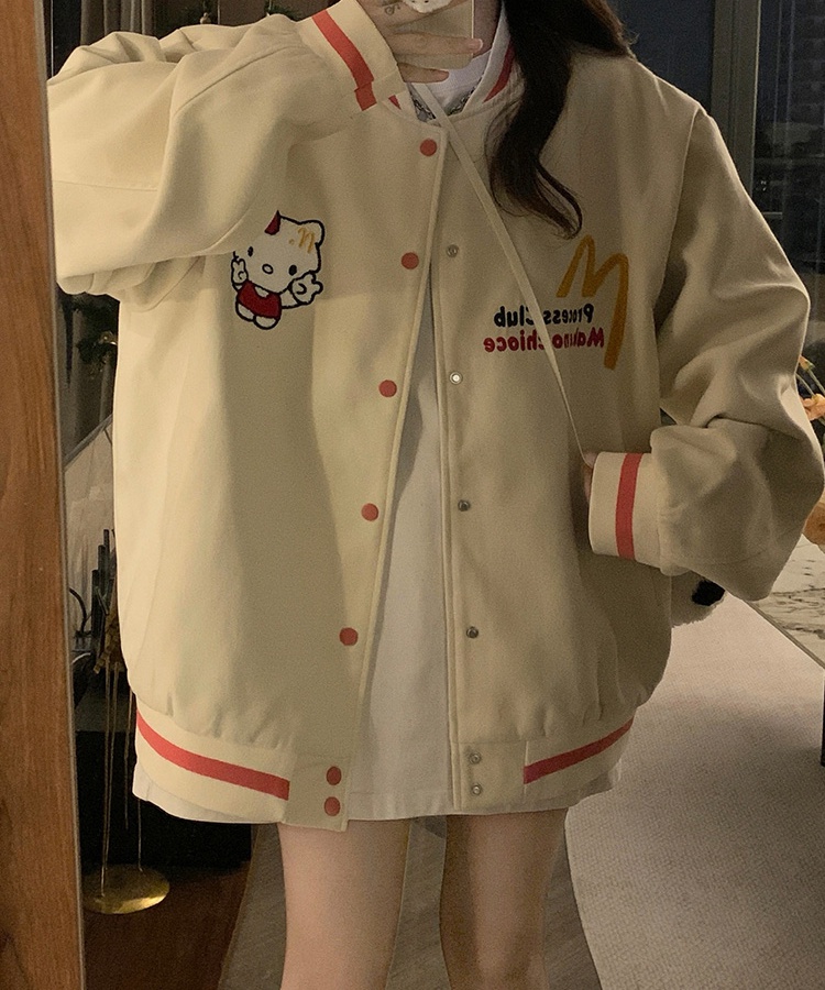 Japanese style coat baseball uniforms for women