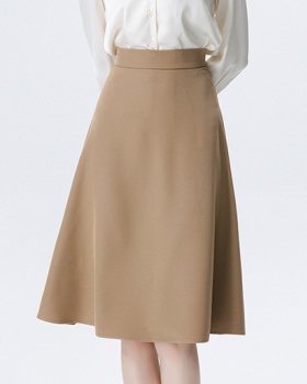 High waist slim skirt A-line long skirt for women