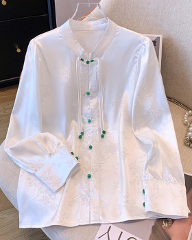 Jacquard shirt Han clothing tops for women