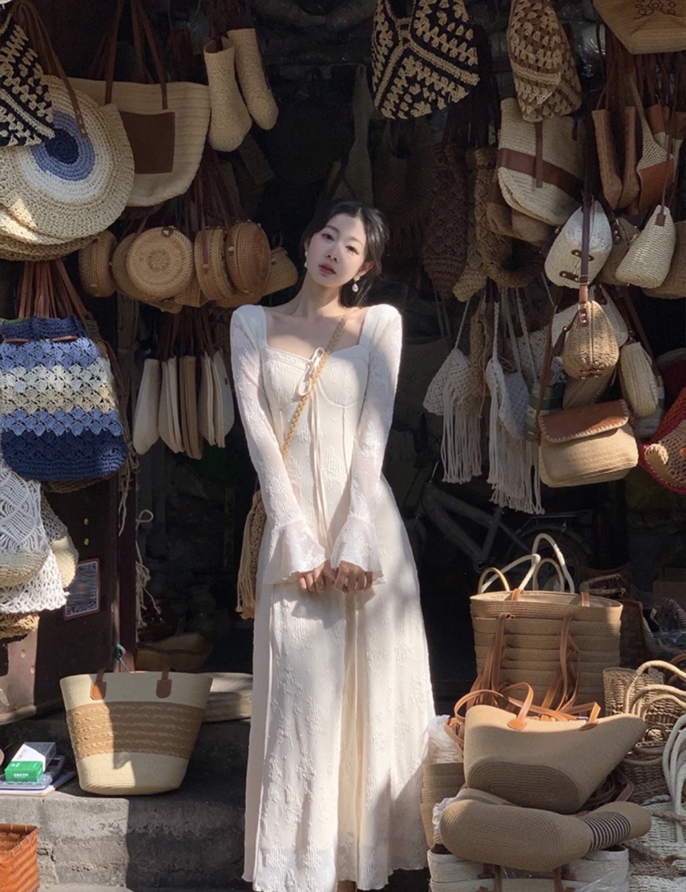 Chinese style long dress niche dress for women